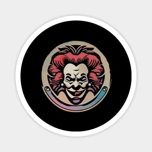 Spooky Clown Artwork Magnet